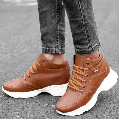 Bxxy's 3 Inch Hidden Height Increasing Elevator Lace-up Shoes for Men