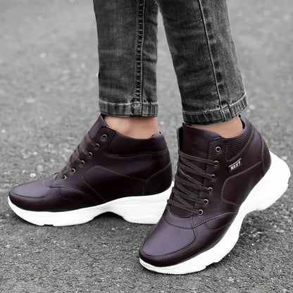 Bxxy's 3 Inch Hidden Height Increasing Elevator Lace-up Shoes for Men
