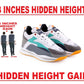 Bxxy Men's 3 Inch Hidden Height Increasing Casual Sports Lace-Up Light Weight Shoes.