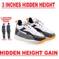 Bxxy Men's 3 Inch Hidden Height Increasing Casual Sports Lace-Up Light Weight Shoes.