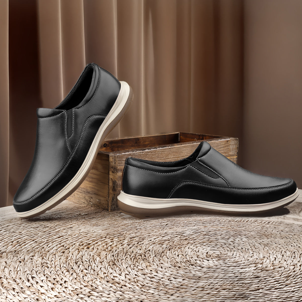 Men’s Casual Slip-On Shoes – Durable Comfort for Office & Walking