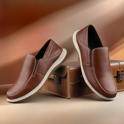 Men’s Premium Faux Leather Slip-On Shoes
