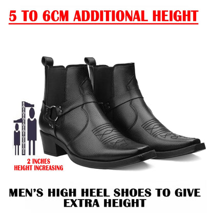 Bxxy Men’s 2 Inch Height Increasing Boots