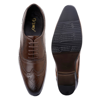 Elegant Brogue Dress Shoes for Men – BXXY 3.5 Inch Height Boost