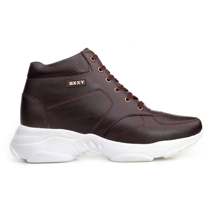 Bxxy's 3 Inch Hidden Height Increasing Elevator Lace-up Shoes for Men