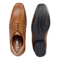 Bxxy's Faux Leather Semi Suede Classic Party Wear Lace-up Shoes for Men