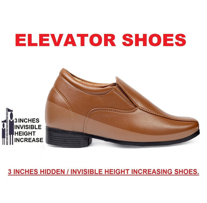 Bxxy's 3 Inch Hidden Height Increasing Elevator Slip-ons