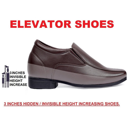 Bxxy's 3 Inch Hidden Height Increasing Elevator Slip-ons