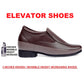 BXXY Men's Hidden Height Increasing Faux Leather Formal Moccasin Slip-on Elevator Shoes