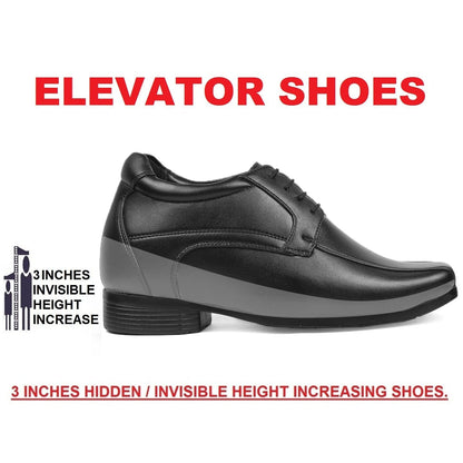 Bxxy's 3 Inches Hidden Height Premium Lace-up Shoes