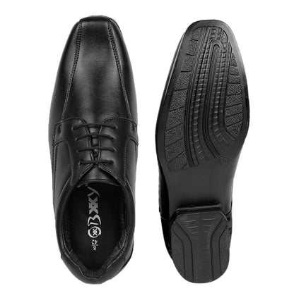 Bxxy's 3 Inches Hidden Height Vegan Leather Premium Lace-up Shoes