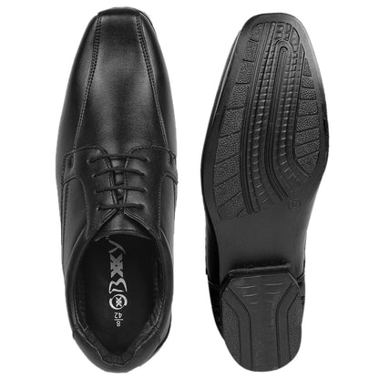 3 Inches Hidden Elevator Faux Leather Partywear Lace-up Formal Shoes for Men