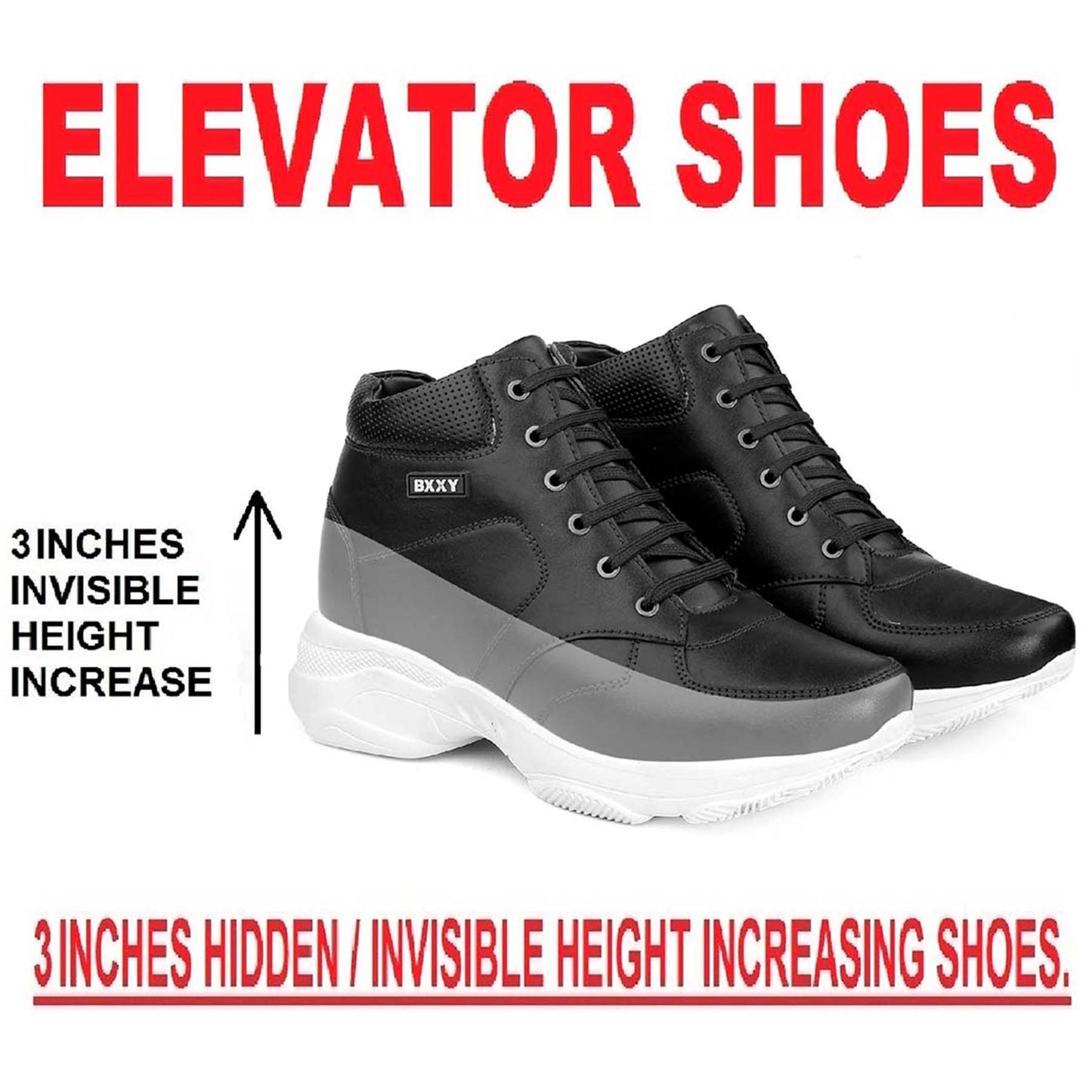 BXXY Elevator Shoes Smart Stylish & Comfortable Height Increasing Footwear