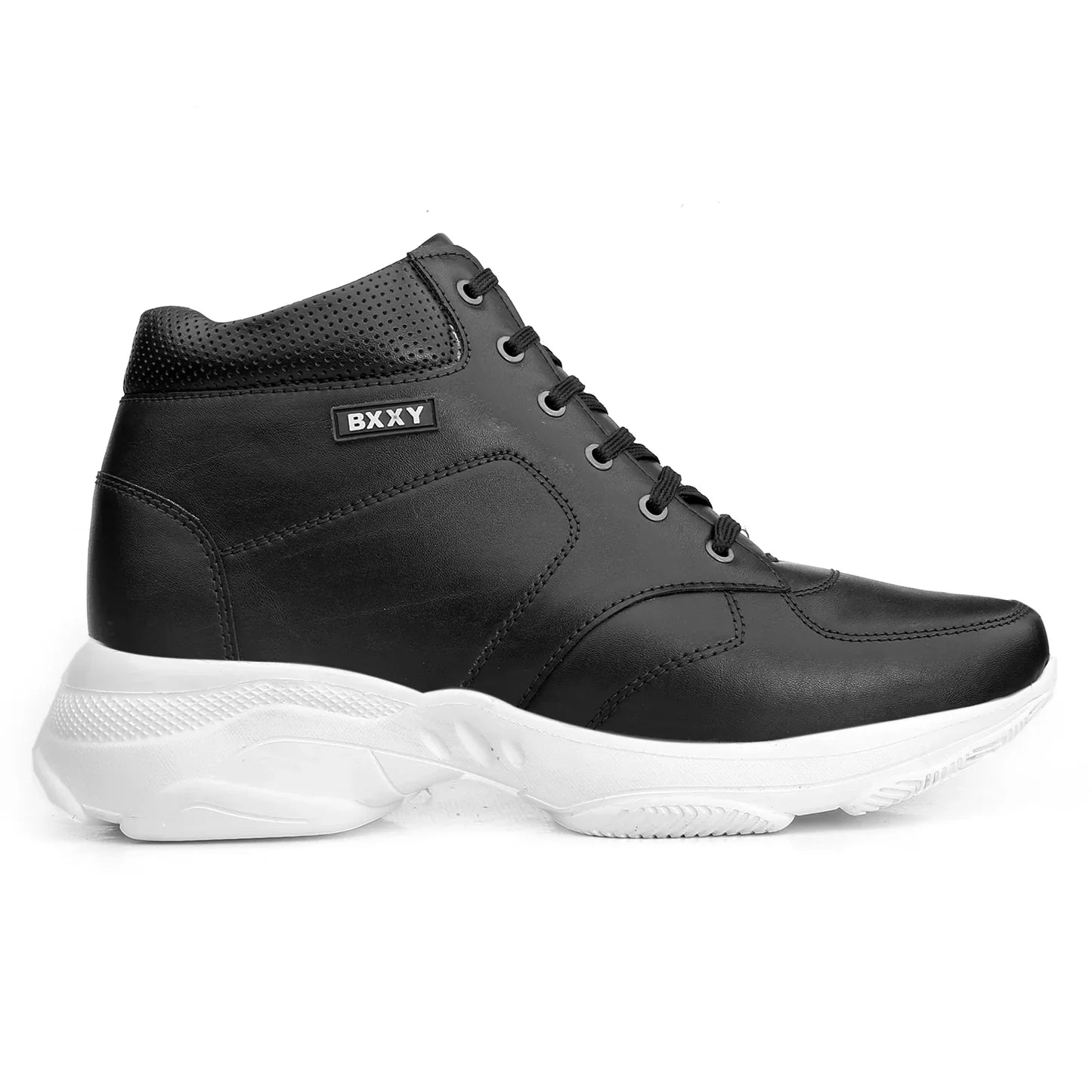 Bxxy's 3 Inch Hidden Height Increasing Elevator Lace-up Boots for Men