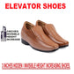 BXXY Men's Hidden Height Increasing Faux Leather Formal Moccasin Slip-on Elevator Shoes