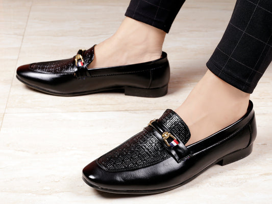 BXXY Men's Faux Leather Casual Mocassins Slip-on Shoe
