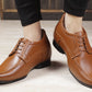 Men's Vegan Leather Lace-up Wedding Wear Shoes