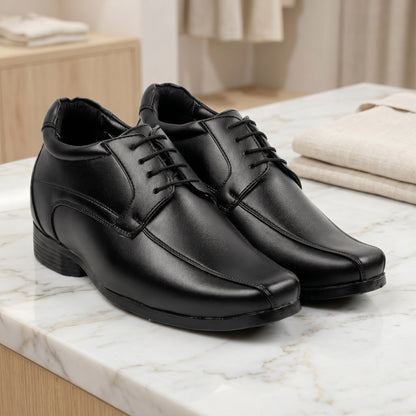 Mens 3 Inches Hidden Height Elevator Partywear Lace up Formal Shoes