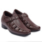 Bxxy's 3 Inch Hidden Height Increasing Elevator Faux Leather Sandals for Men