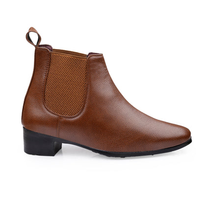 Men's Chelsea Boots WITH 2 Inches Heel Height Gain