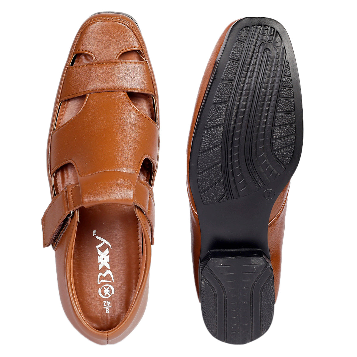 Bxxy's 3 Inch Hidden Height Increasing Sandals for Men