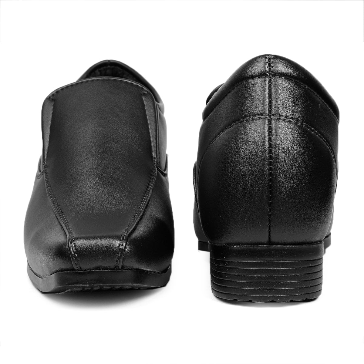 BXXY Men's Hidden Height Increasing Faux Leather Formal Moccasin Slip-on Elevator Shoes