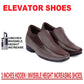 BXXY Men's Hidden Height Increasing Faux Leather Formal Moccasin Slip-on Elevator Shoes