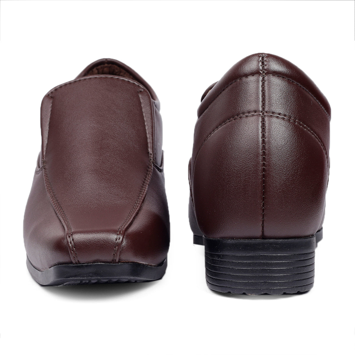 BXXY Men's Hidden Height Increasing Faux Leather Formal Moccasin Slip-on Elevator Shoes