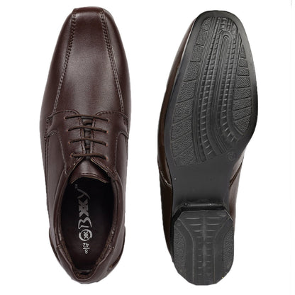 3 Inches Hidden Elevator Faux Leather Partywear Lace-up Formal Shoes for Men