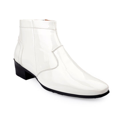 Men's Formal Elevator Boots – Add 5 to 6 cm (2") Height – High Heel Patent Leather Shoes