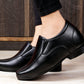 Men's 3 Inch Hidden Height Increasing Vegan Leather Trendiest Slip-ons
