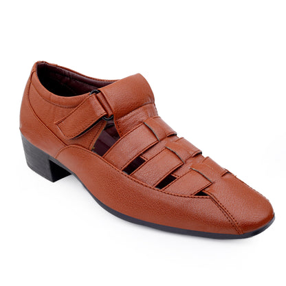 Bxxy Men's 2 inch Height Increasing Formal Roman Sandals