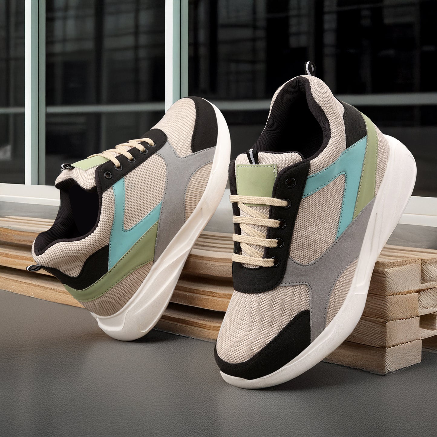 BXXY Mens 9 CM Hidden Height Increasing Shoes with EVA Sole