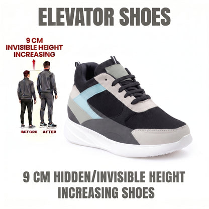 BXXY Mens 9 CM Hidden Height Increasing Shoes with EVA Sole