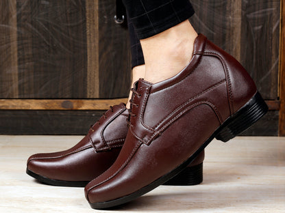 Men's Vegan Leather Lace-up Wedding Wear Shoes