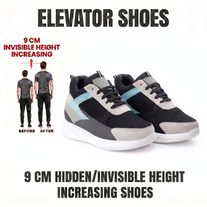 BXXY Mens 9 CM Hidden Height Increasing Shoes with EVA Sole
