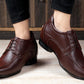 Bxxy's Faux Leather Semi Suede Classic Party Wear Lace-up Shoes for Men