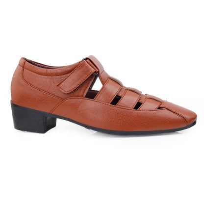 Bxxy Men's 2 inch Height Increasing Formal Roman Sandals