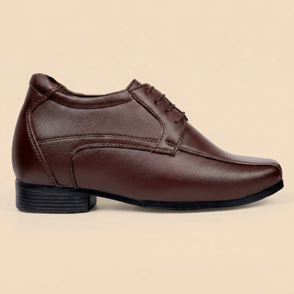Mens 3 Inches Hidden Height Elevator Partywear Lace up Formal Shoes
