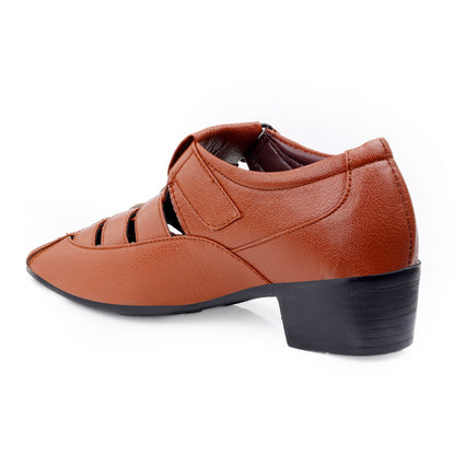 Bxxy Men's 2 inch Height Increasing Formal Roman Sandals