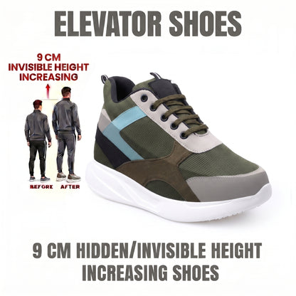 BXXY Mens 9 CM Hidden Height Increasing Shoes with EVA Sole