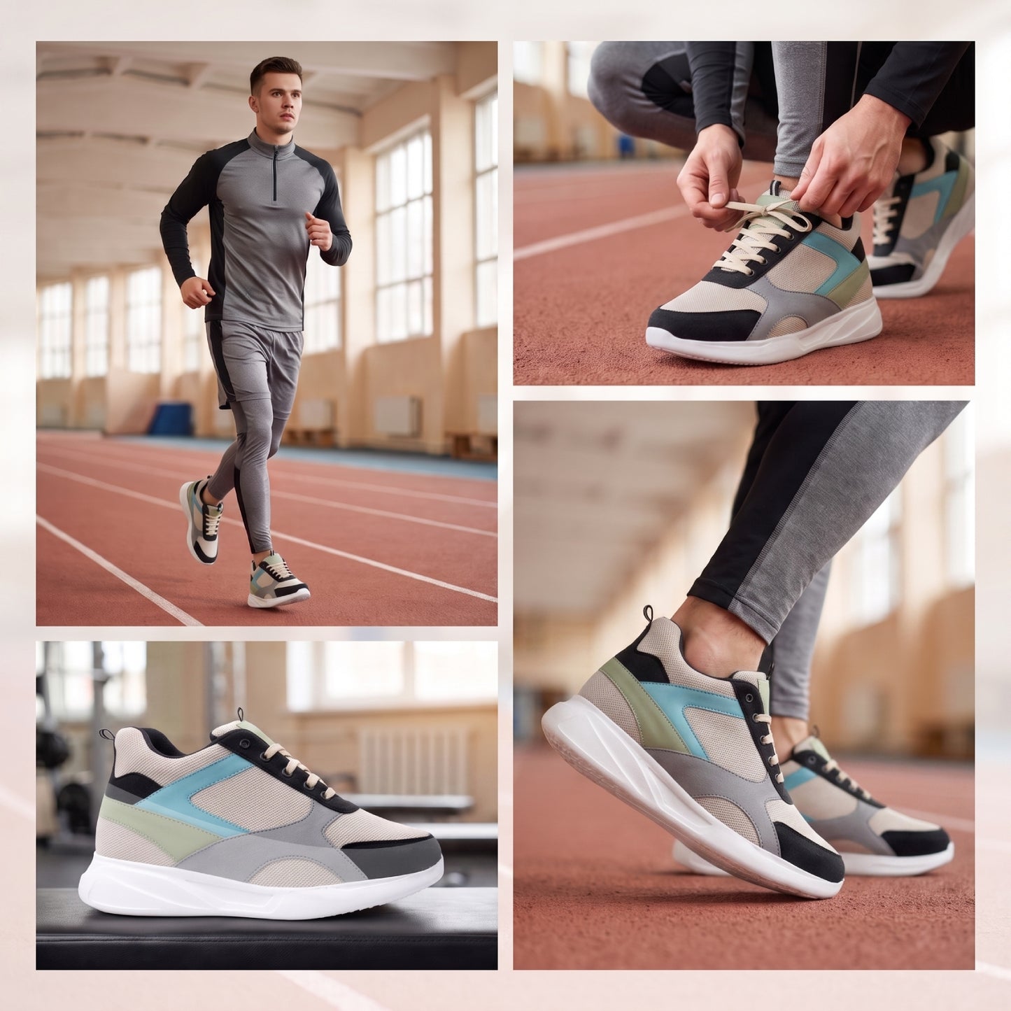 BXXY Mens 9 CM Hidden Height Increasing Shoes with EVA Sole