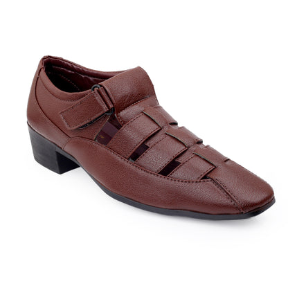 Bxxy Men's 2 inch Height Increasing Formal Roman Sandals