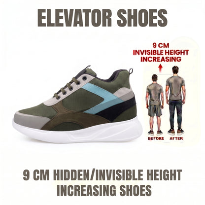 BXXY Mens 9 CM Hidden Height Increasing Shoes with EVA Sole