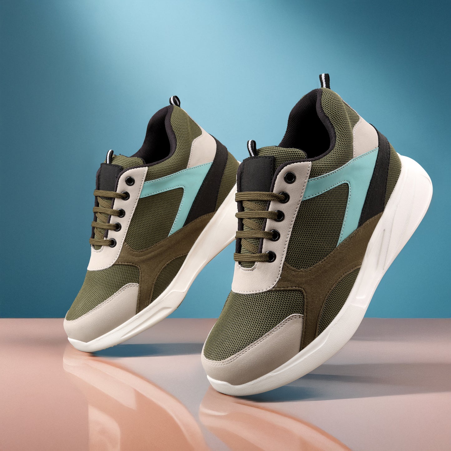 BXXY Mens 9 CM Hidden Height Increasing Shoes with EVA Sole