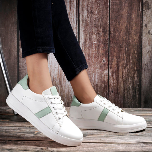 Bxxy Women's Trendy Lace-up Sneakers