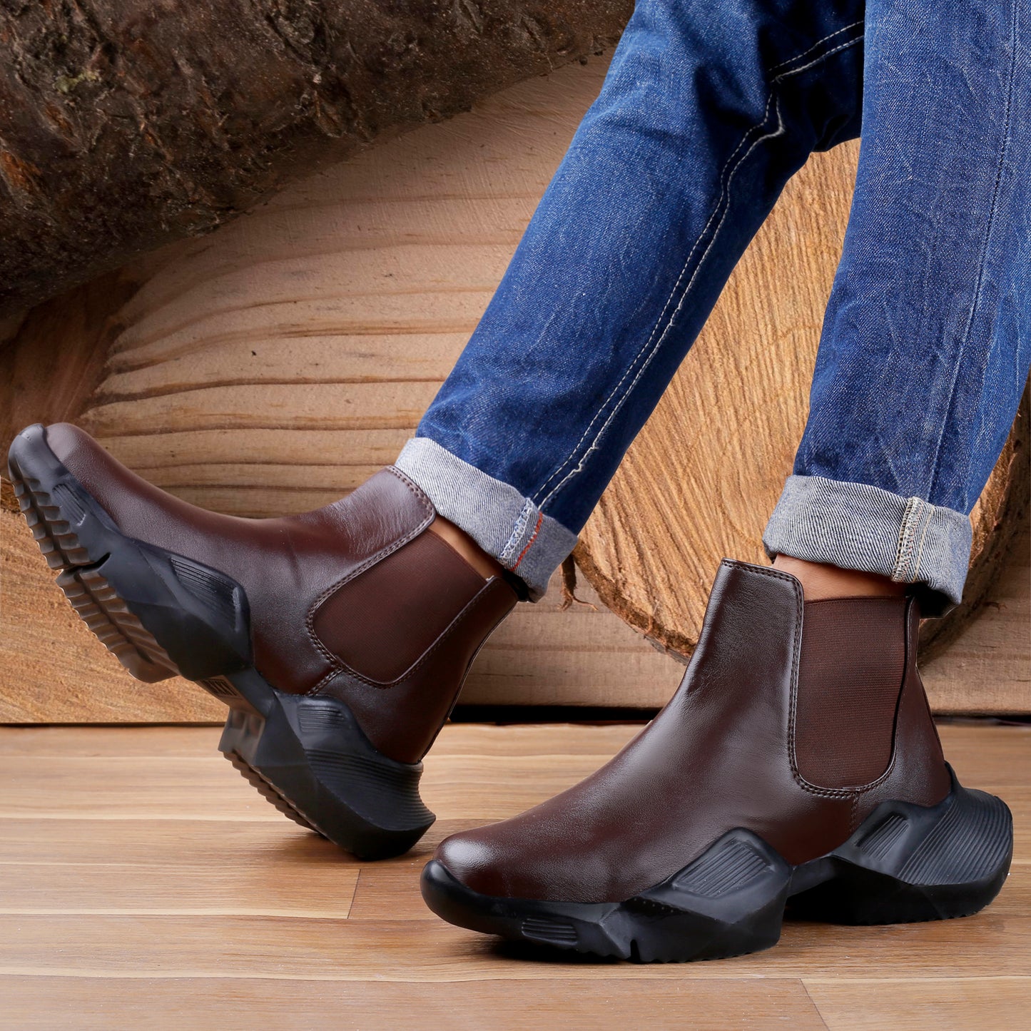 BXXY Faux Leather Material Latest Casual Chelsea Boot For Men