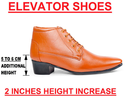 Bxxy Height Increasing Formal Lace-up Boots