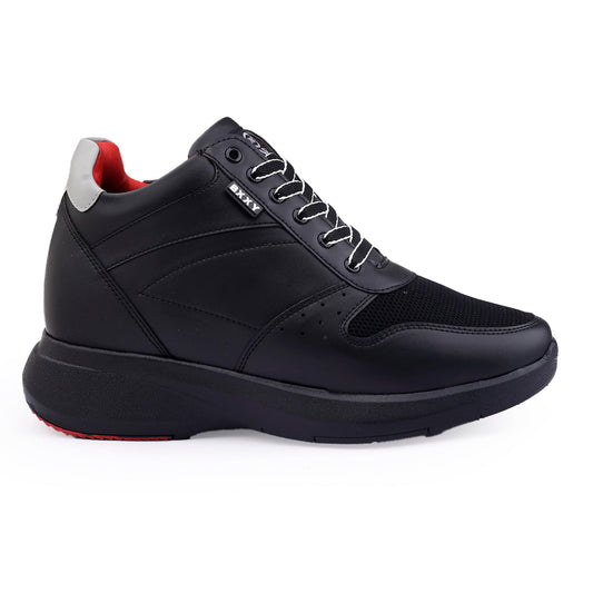 Bxxy Men's 3.5 Inch Hidden Height Increasing/ Elevator  Casual Lace up And Ankle Shoes With Pu Material