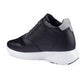 Men's 3.5 Inch Hidden Height Increasing Faux Leather Material Casual Sneaker Lace up Shoes